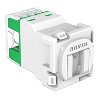 Clipsal Actassi, RJ45 Jack, CAT6A UTP 30M Shutter - White Electric