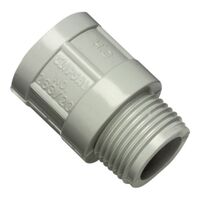 Clipsal - Cable Management, Adaptor, PVC, Plain to Screwed Conduit, 40mm - Grey