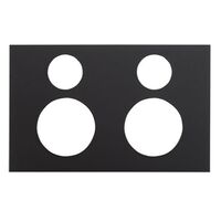 Saturn Zen, Double Power Point Cover, Horizontal Mount, Clip-On - Zen Black