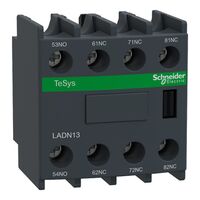 TeSys D, Auxiliary Contact Block, TeSys Deca, 1NO + 3NC, front mounting, screw clamp terminals