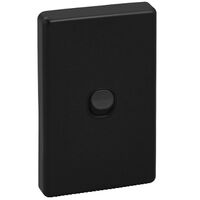 Classic C2000 Series, Flush Switch, 1 Gang, 250VAC, 10A, Vertical, IP66 - Black