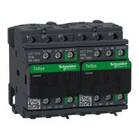 TeSys D, Reversing Contactor, TeSys Deca, 3P(3 NO), AC-3, 0 to 440V, 12A, 48 to 130VAC/DC coil