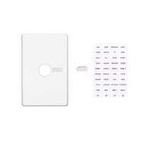 Classic C2000 Series, Switch Grid Plate and Cover, 1 Gang, Less Mechanism, Vertical Mount - White Electric