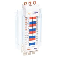 Acti9, SAU Chassis, 250A, 3Ph, 24 poles, 18mm for iC60 MCB and RCBO, dual feed