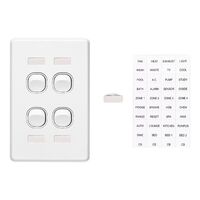 Classic C2000 Series, Switch, 4 Gang Vertical Id - White Electric