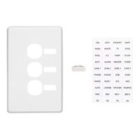 Classic C2000 Series, Switch Plate Cover, 3 Gang, Vertical Mount, with ID Window - White Electric