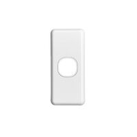 Classic C2000 Series, Switch Grid Plate and Cover, 1 Gang, Architrave - Black