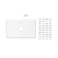 Classic C2000 Series, Switch Grid Plate and Cover, 1 Gang, Less Mechanism, Horizontal Mount - Black