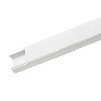 Clipsal - Cable Management, Mini Duct, PVC, Standard Duct - 4 Metre Lengths, 40 x 25mm Rectangular WE, BR - White Electric