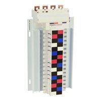 Acti9, SAU Chassis, 250A, 3*(1Ph+N), 32 poles, 18mm for iC60 MCB and RCBO, top feed