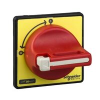 TeSys Mini-Vario, front and red rotary handle, 1 to 3 padlocking