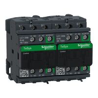 TeSys D, Reversing Contactor, TeSys Deca, 3P(3 NO), AC-3, 0 to 440V, 9A, 48 to 130VAC/DC coil
