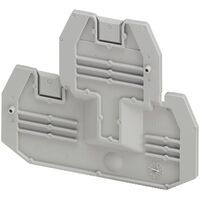 Linergy, Cover plate, Linergy TR, 2 level, 2.2mm width, 4 points, for screw terminals NSYTRV24D, grey, Set of 50