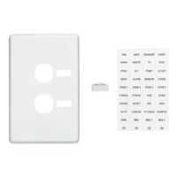 Classic C2000 Series, Switch Plate Cover, 2 Gang, Vertical Mount, with ID Window - White Electric