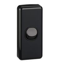Classic C2000 Series, Flush Switch, Architrave Size, 1 Gang, 250V, 10A - Black