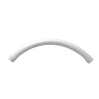 Clipsal - Cable Management, Conduit Bend, Solid, Polypropylene, 90Deg, 80mm - White Electric