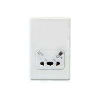 Classic C2000 Series, Universal Shaver Outlet - White Electric