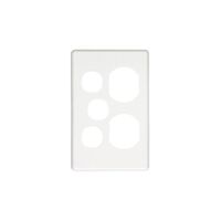 Classic C2000 Series, Socket Outlet Cover Plate, Vertical Mount, for C2025VXA Twin Switched Socket - Brushed Aluminium