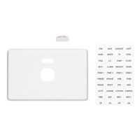 Classic C2000 Series, Switch Plate Cover, 1 Gang, Horizontal Mount, with ID Window - White Electric
