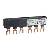 TeSys D, Linergy FT Comb busbar, 63 A, 2 tap-offs, 45 mm pitch