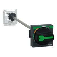 TeSys GV2, Extended rotary handle kit, TeSys Deca, IP54, black handle, with trip indication, for GV2L-GV2P