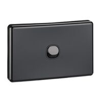Classic C2000 Series, Flush Switch, 1 Gang, 250VAC, 10A, Standard, Horizontal - Black