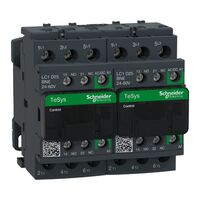 TeSys D, Reversing Contactor, TeSys Deca, 3P(3 NO), AC-3, 0 to 440V, 25A, 24 to 60VAC/DC coil