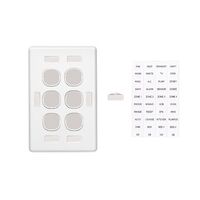 Classic C2000 Series, Switch Grid Plate and Cover, 6 Gang, Vertical Mount - White Electric
