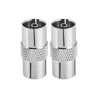 Hills Antenna BC3618B PAL Female Coaxial Joiner 2PK Box - BC3618B