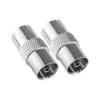 Hills Antenna BC3618B PAL Female Coaxial Joiner 2PK Box - BC3618B