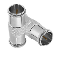 Hills Antenna BC71622 F-Type Male to Male Push-On Adaptor - 5 Pack - BC71622