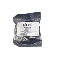 Hills Antenna N Connector Male Crimp for LL195 & RG-58 Mini Cable - Nickel Plated Body - BC85266