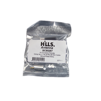 Hills Antenna N Connector Female Crimp for LL195 & RG-58 Mini Cable - Nickel Plated Body - BC85267
