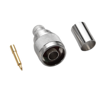 Hills Antenna N Connector Male Crimp for RG-213 Cable - Nickel Plated Body - BC85270