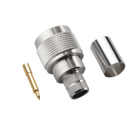 Hills Antenna N Connector Male Crimp for RG-213 Cable - Nickel Plated Body - BC85270