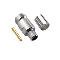 Hills Antenna N Connector Female Crimp for RG-213 Cable - Nickel Plated Body - BC85271