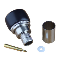 Hills Antenna N Connector Male Crimp for LL400 Cable - Nickel Plated Body - BC85275
