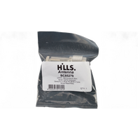 Hills Antenna UHF/PL-259 Connector Male Solder Centre Conductor - Clamp for LL195 & RG-58 Mini Cable - Nickel Plated Body - BC85279