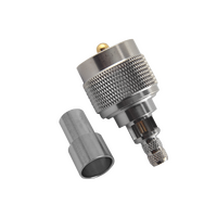 Hills Antenna UHF/PL-259 Connector Male Crimp for LL240 Cable - Nickel Plated Body - BC85280