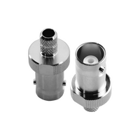 Hills Antenna BNC Connector Female Crimp for LL240 Cable - Nickel Plated Body - BC85285