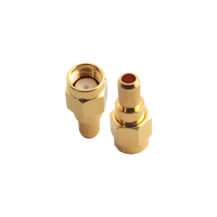 Hills Antenna SMA Connector Male Crimp for RG-58 Mini Cable - Gold Plated Body - BC85286