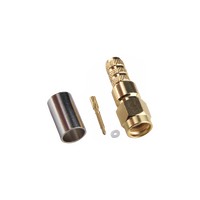 Hills Antenna SMA Connector Male Crimp for LL240 Cable - Gold Plated Body - BC85288