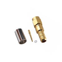 Hills Antenna SMA Connector Male Crimp for LL240 Cable - Gold Plated Body - BC85288