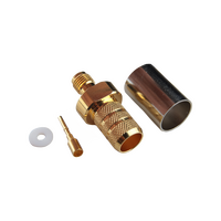 Hills Antenna SMA Connector Female Crimp for LL400 Cable - Gold Plated Body - BC85289