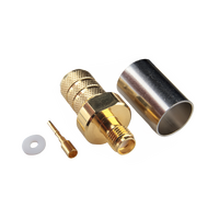 Hills Antenna SMA Connector Female Crimp for LL400 Cable - Gold Plated Body - BC85289