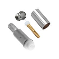 Hills Antenna FME Connector Female Crimp for LL195 & RG-58 Mini Cable - Nickel Plated Body - BC85290