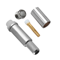 Hills Antenna FME Connector Female Crimp for LL195 & RG-58 Mini Cable - Nickel Plated Body - BC85290