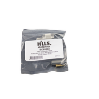 Hills Antenna TNC Connector Male Crimp for LL195 & RG-58 Mini Cable - Nickel Plated Body - BC85292