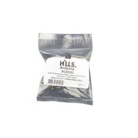Hills Antenna 4.3-10 Connector Male Captive Centre Pin. Crimp for LL400 Cable - White Bronze Tri Metal Albaloy Body - BC85293