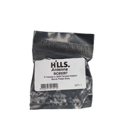 Hills Antenna N Female to SMA Female Adaptor - Nickel Plated Body - BC85297